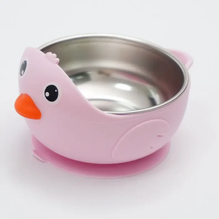 Baby Silicone Bowl with Stainless Steel - Image 7