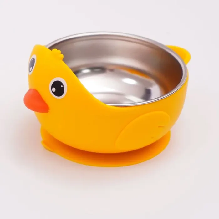 Baby Silicone Bowl with Stainless Steel - Image 6