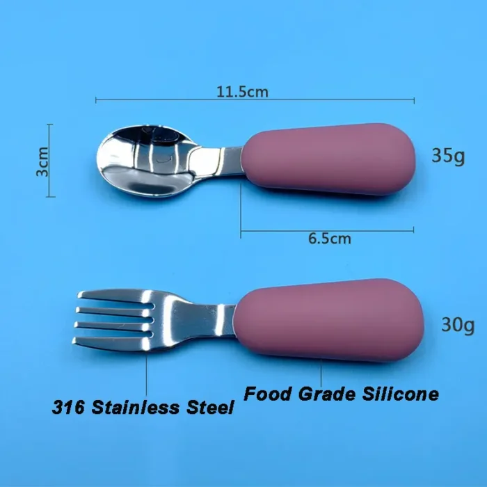 Baby Plate with Spoon and Fork - Image 9