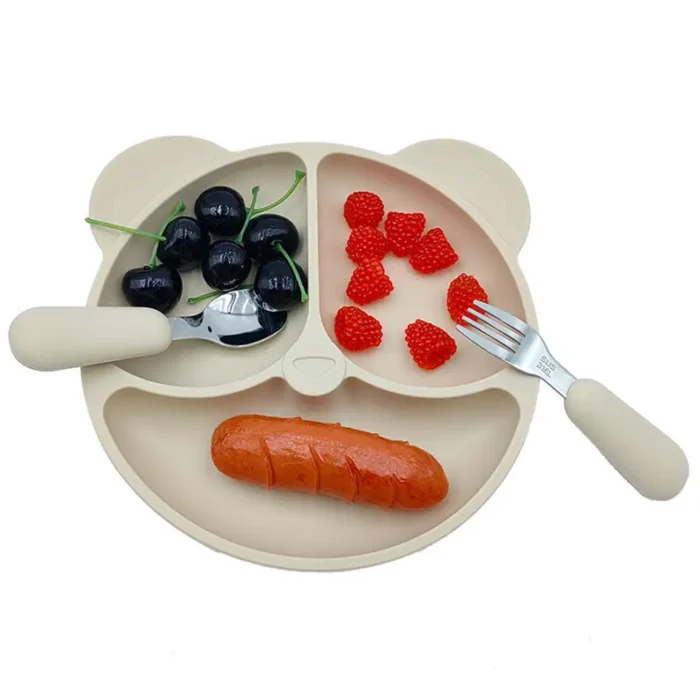 Baby Plate with Spoon and Fork - Image 2