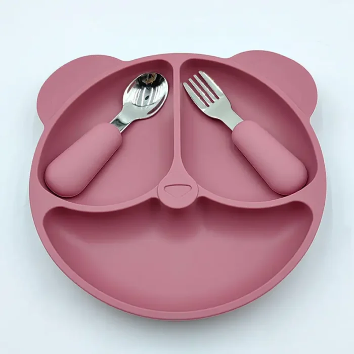 Baby Plate with Spoon and Fork - Image 4