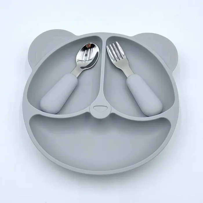 Baby Plate with Spoon and Fork - Image 6